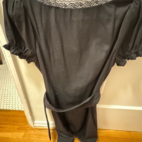 For Love And Lemons Black Lace-Trimmed Dress - Picture 6 of 6